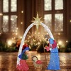 Glowing 54-Inch Nativity Scene with 115 Cool White LED Lights - 3 of 4