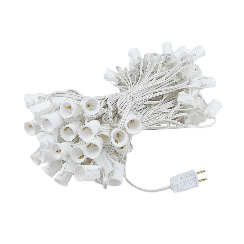 Novelty Lights 100 Feet G50 Globe Outdoor Patio String Lights, White Wire, 3 of 6
