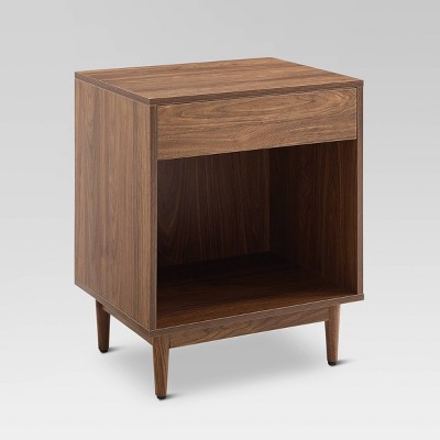 Liam Record Storage End Table Walnut - Crosley : Target