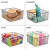 mDesign Metal Wire Food Organizer Basket with Built-In Handles - 12 x 12 x 6 - 4 of 4