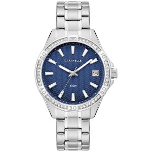 Caravelle designed by Bulova Ladies' Sport Aqualuxx 3-Hand Date Quartz Watch, Crystals - 1 of 4