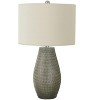 Monarch Specialties Lighting 24inchH Table Lamp Grey Resin Ivory / Cream Shade Contemporary - 3 of 4