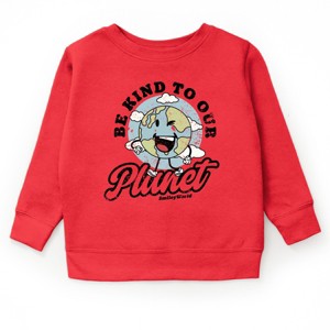 The Juniper Shop SmileyWorld Be Kind To Our Planet Retro Youth Sweatshirt - 1 of 4