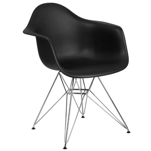 Flash Furniture Alonza Series Plastic Chair with Arms and Chrome Base - image 1 of 4