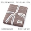 Bleu La La , 100% Luxury Organic Cotton Ribbed Baby Swaddle Blanket for Newborn and Infant Boys and Girls - 3 of 4