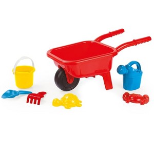 Dolu: Wheelbarrow: Beach Set - Red - Sand & Water Accessories, Ages 3+ - 1 of 4