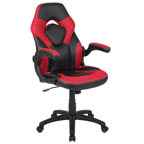 Symple Stuff Ergonomic Racing Gaming Chair With Head Cushions And  Adjustable Armrest Red