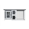Whisen Wooden Outdoor Rabbit Hutch, Running Cage, Tray Ramp - 2 of 4