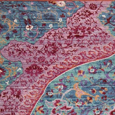 turquoise/fuchsia