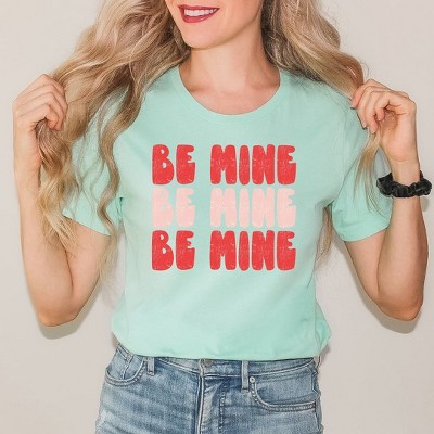 Simply Sage Market Women's Be Mine Bold Distressed Short Sleeve Graphic Tee