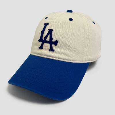 Men's Two Tone LA Baseball Hat - Cream/Navy Blue - image 3
