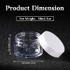 4 Pieces Refillable Cosmetic Jars,Round Plastic Container Jars with Lids for Travel Storage Makeup - 2 of 4