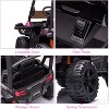 12V Kids Dump Truck Ride On w/Sun Shade, Electric Car w/Remote, LED Lights, Shock Absorption, 3 Speeds, MP3/USB - 4 of 4