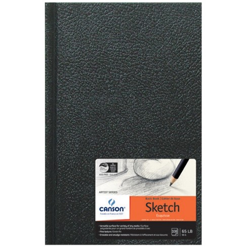 Canson Basic Hardcover Sketchbook, 5-1/2 x 8-1/2 Inches, 65 lb, 108 Sheets