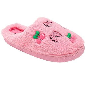 Kensie Women’s Slippers - Cozy House Slippers for Women, Soft Indoor Slides with Fun Patch Details - 1 of 4