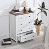 White Storage Cabinet, 5 Drawer Organizer - 4 of 4