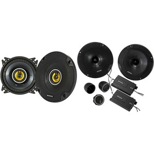 Kicker 46CSS654 CS-Series CSS65 6.5-Inch (160mm) Component System with .75-inch tweeters w/ 46CSC44 4" Coaxial Bundle - 1 of 4
