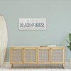 Stupell Industries Welcome to Beach House Sign Blue Palm Trees, 17" x 40" - 2 of 4