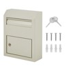 The Door Key & Mail Drop Box, Steel Made Through-The-Door Mailbox with Combination Lock,  Package Delivery Box & Newspaper Box - 2 of 4