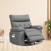 homfan Electric Recliner Chair - PU Leather 360° Swivel Recliner with Heat and Massage, Comfortable Lazy Chair for Living Room, Bedroom, Nursery - 2 of 4