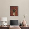 Art Remedy Odilon Redon - Bouquet in a Chinese Vase Vintage Classic Roses Wall Art, 16" x 20", Black Frame - 2 of 4
