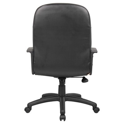 Black Leather High Back Ergonomic Executive Swivel Chair