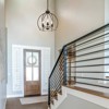 LNC Ribbon 3-Light 15" Farmhouse  Dome Small Chandelier, Rustic Bronze and Distressed Grayish White - 4 of 4