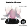 Unique Bargains Silicone Glowing Aquarium Lotus Flower Pink - image 3 of 4