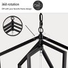 BAOURE 4 Light Chandelier,18.11 in Gold Lantern Light Fixtures with Farmhouse Metal Cage Adjustable Height for Dining Room Hallway Foyer - 4 of 4