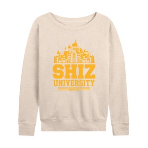Women's - Wicked - Shiz University Lightweight French Terry Wide Neck Long Sleeve Shirt - 1 of 4