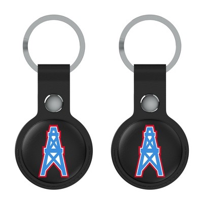 Keyscaper NFL AFC Historic Teams Insignia Black Airtag Holder 2-Pack