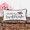 C&F Home 6" x 12" Good Morning Sunshine Printed and Embroidered Throw Pillow - 3 of 4