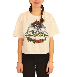 Junk Food Womens Grateful Dead Skull and Roses Graphic T-Shirt - 1 of 4