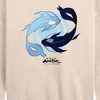 Women's - Avatar: The Last Airbender - Moon and Ocean Spirit Koi Lightweight French Terry Wide Neck Long Sleeve Shirt - 2 of 4