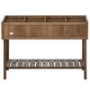 Okak Elevated Wooden Garden Bed with Shelf 43.3x18x30 Inch Outdoor Planter Box for Vegetables, Herbs, Flowers, 5 Colors - 4 of 4