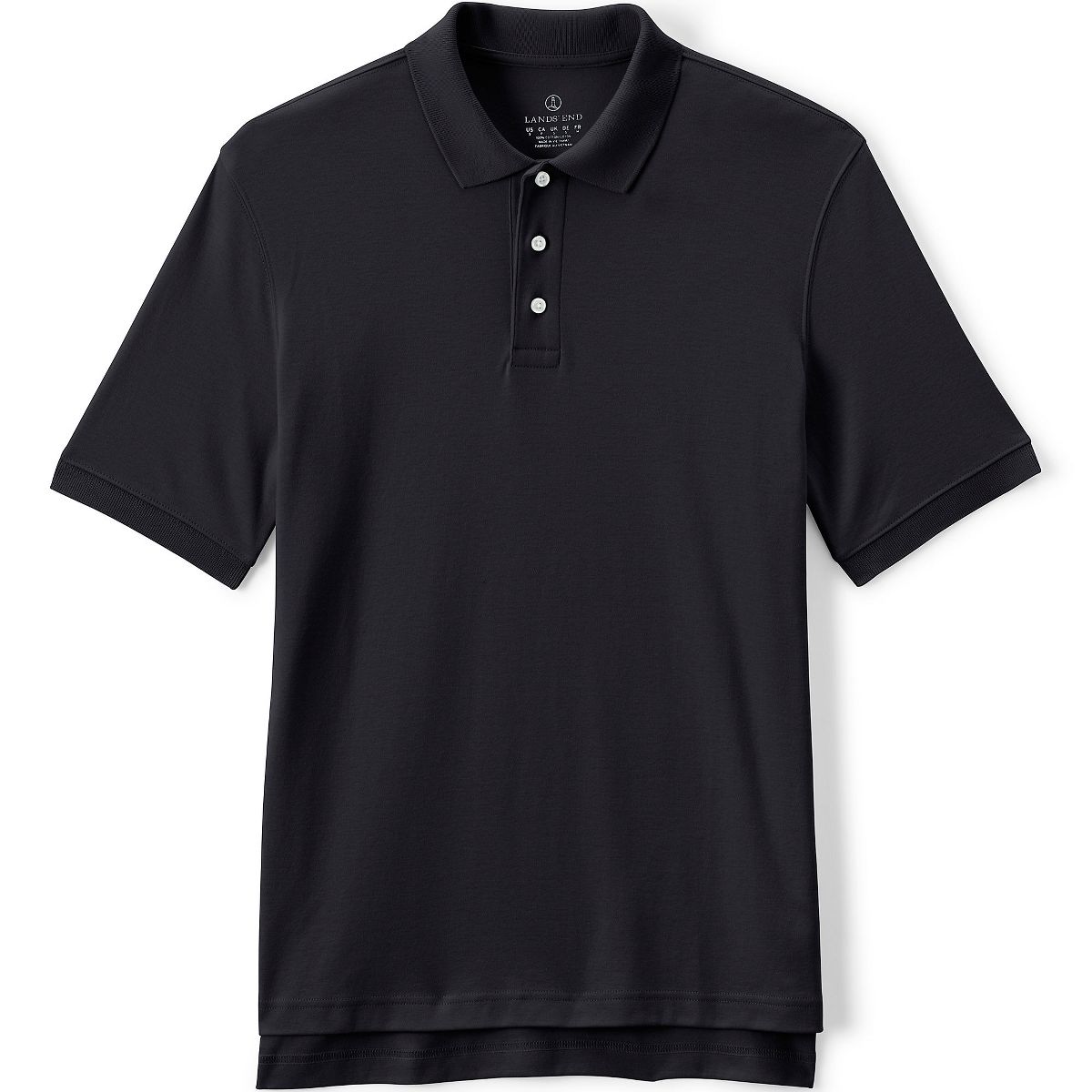 Lands' End School Uniform Men's Long Sleeve Interlock Polo Shirt - thumbnail 4