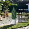 35 Inch Artificial Snake Plant in Pot, 2 Pack 3ft Faux Sansevieria with 24 Lifelike Leaves Indoor Outdoor Decor for Home, Office, Garden, Living Room - 2 of 4