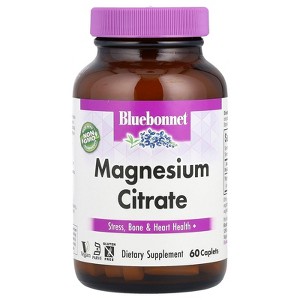 Bluebonnet Nutrition Magnesium Citrate, 400 mg, 60 Caplets (200 mg per Caplet) - 1 of 2