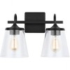 Capital Lighting 2 - Light Vanity in  Matte Black - 2 of 2