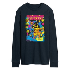 Men's - Marvel - Guardians of the Galaxy Blacklight Long Sleeve Graphic T-Shirt - 1 of 4