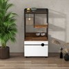Gulches Cat Litter Box Enclosure with Cat Tree Tower - Stylish Multi-Functional Cat Furniture - 2 of 4