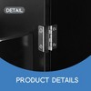 Elegant Bathroom Floor Storage Cabinet, Bathroom Storage Unit, Freestanding Cabinet with 4 Doors, Adjustable Shelves - Leovsnove - 4 of 4