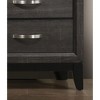 31" Engineered Wood Contemporary Two-Tone dressers Chest with Wooden Legs and Nickel Bar Pulls - 4 of 4
