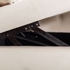 Grungis Velvet Storage Benches with Nailhead Trim,Upholstered Storage Ottoman with Rolled Armrests and Pillow,Ottoman Bench for Living Room - 4 of 4