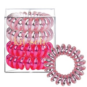 Kitsch Spiral Hair Ties, Coil Hair Ties, 4 Pack - 1 of 4