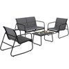 TROPOW 4 Piece Patio Conversation Set, Outdoor Conversation Set - 3 of 4