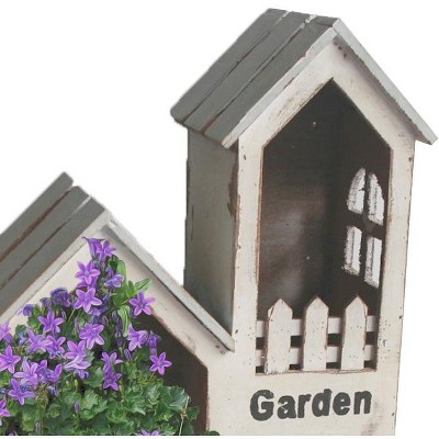 Rustic Gray 3-Section Novelty Wall Planter