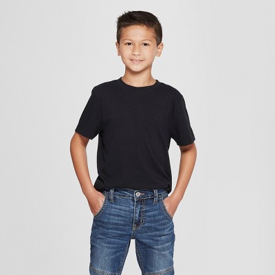 Boys' Short Sleeve Jersey Button-down Shirt - Cat & Jack™ Orange Xs : Target