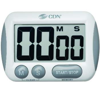 Taylor Digital Timer with Light, Sound, and Vibration White