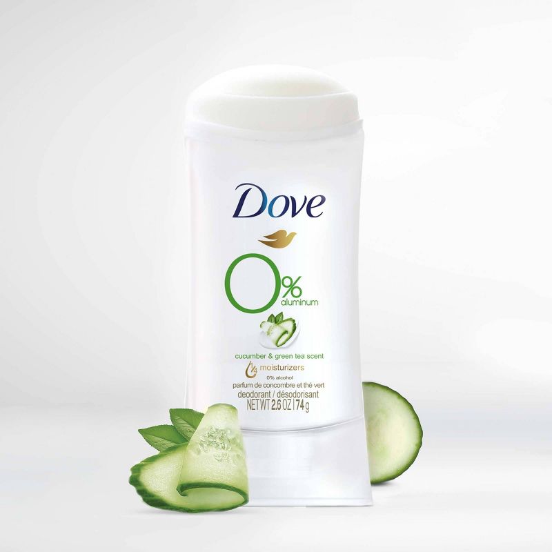 Dove Beauty 0% Aluminum Cucumber &#38; Green Tea Deodorant Stick - 2.6oz, 6 of 9